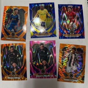 Colorful Soccer Trading Cards Set
